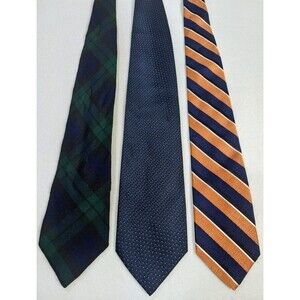 Brooks Brothers Lot of 3 Men’s Neck Ties Wool Silk Designer